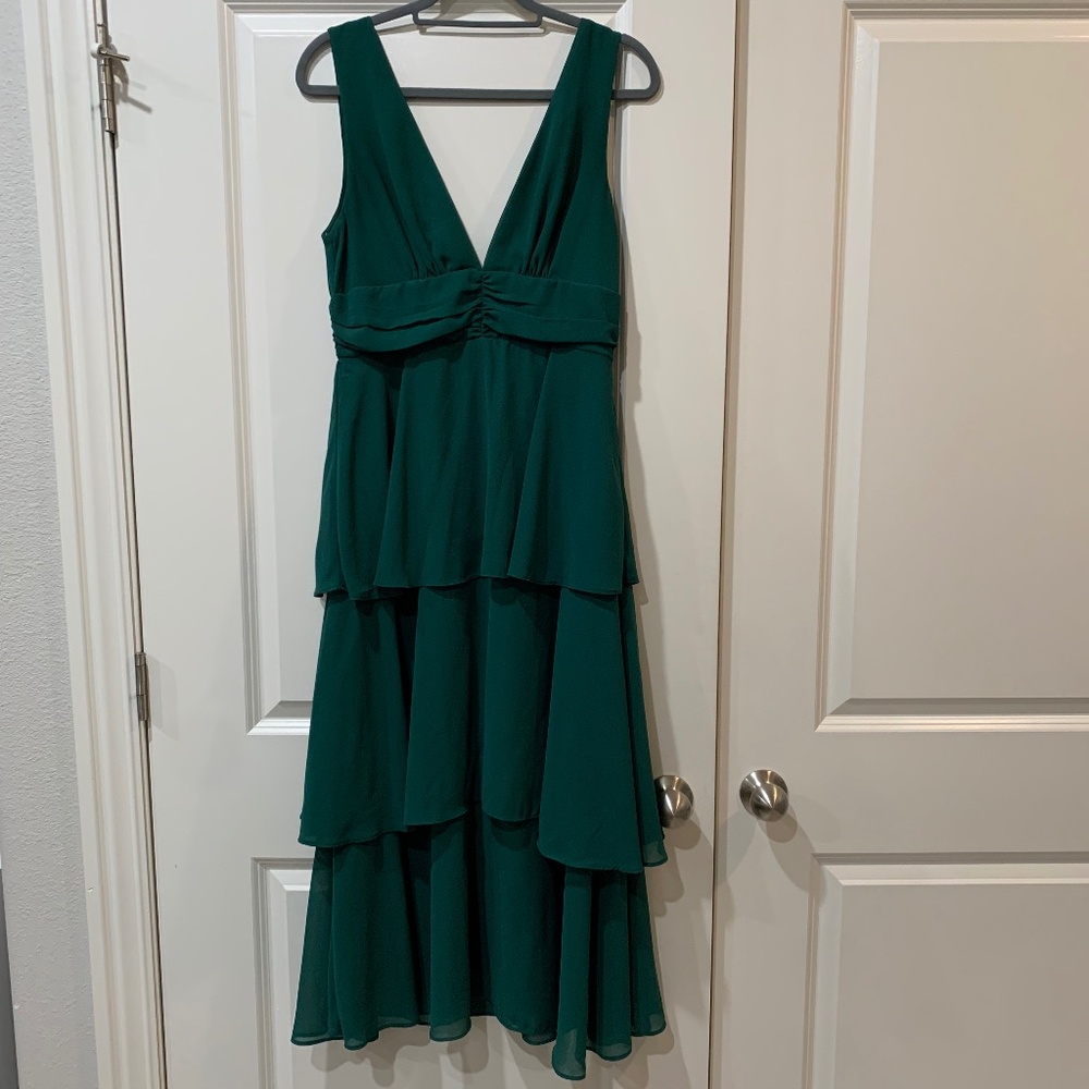 Lulus Green Flowy Dress